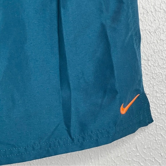 Nike Mens Swim Trunks Size XL Blue Orange Swoosh Logo Drawstring Beach Swimming - Picture 3 of 12